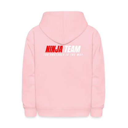 Ninja Team Kids' Hoodie - pink