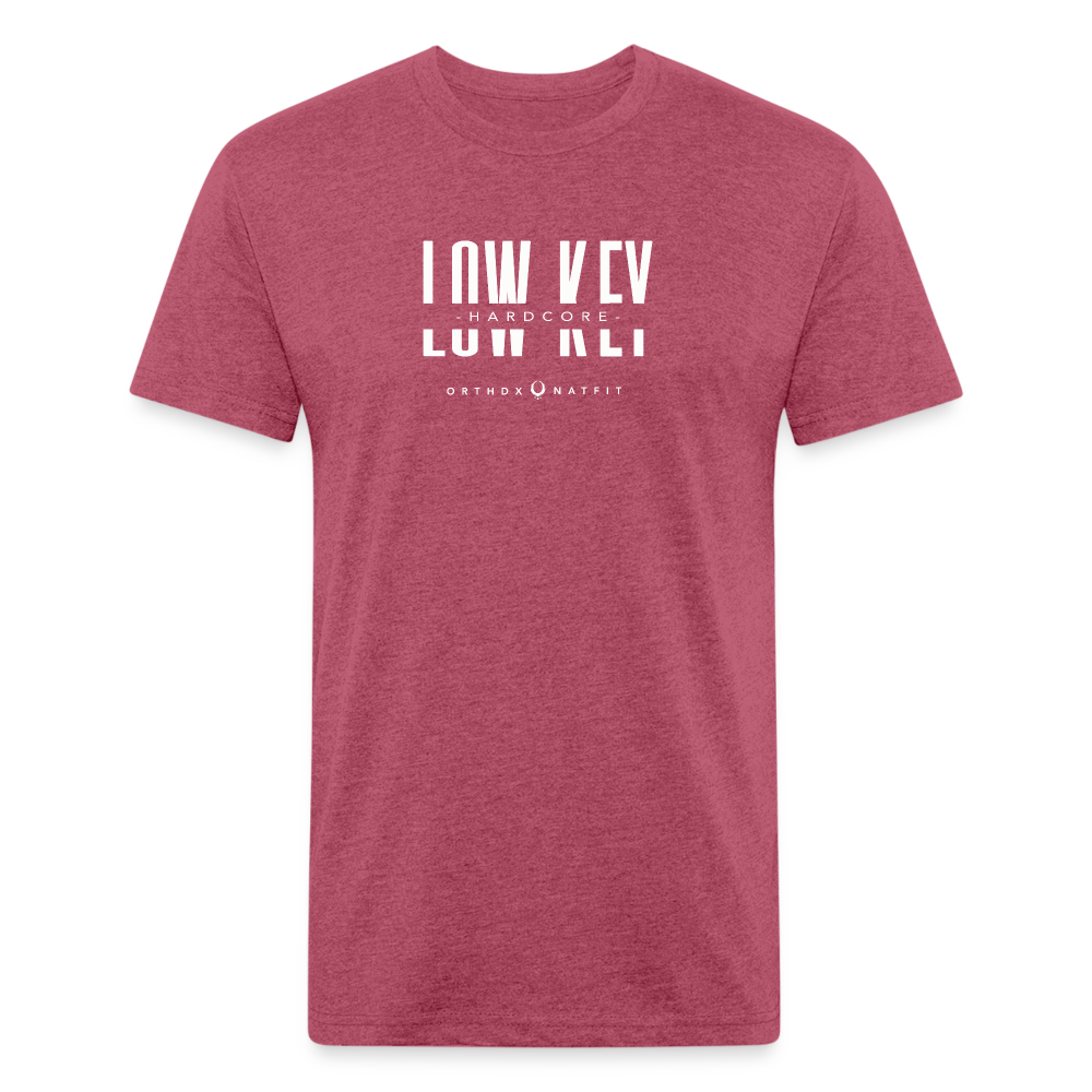 Low Key Hard Core Shirt - heather burgundy