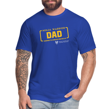 Ninja Warrior Dad - Jersey T-Shirt by Bella + Canvas - royal blue