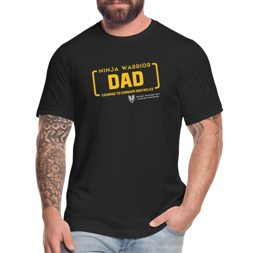 Ninja Warrior Dad - Jersey T-Shirt by Bella + Canvas - black