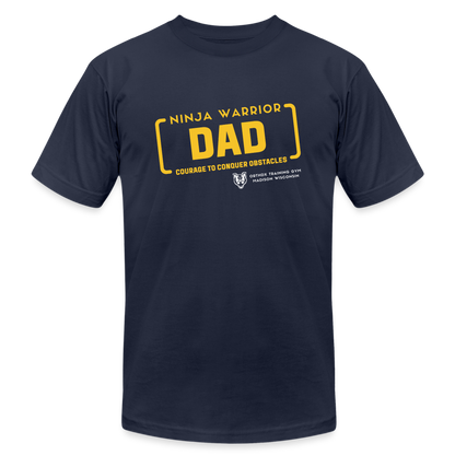 Ninja Warrior Dad - Jersey T-Shirt by Bella + Canvas - navy