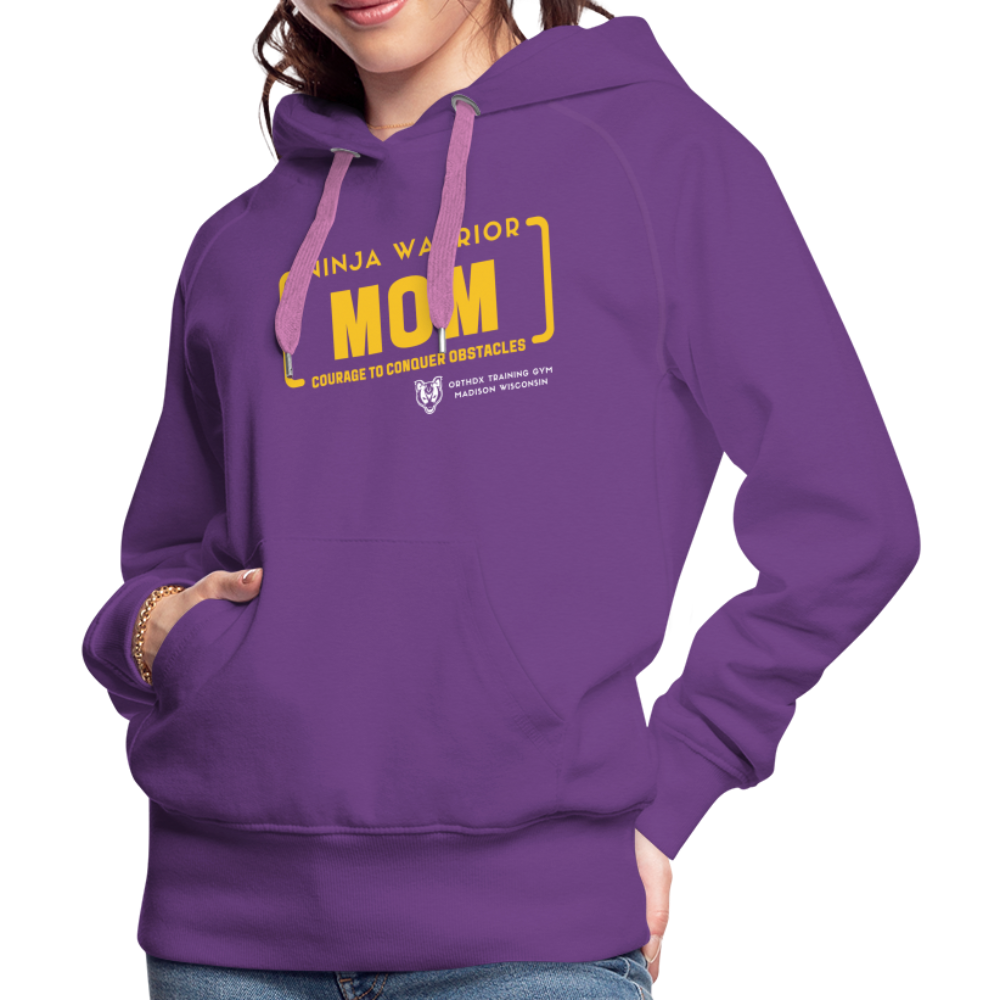 Ninja Warrior Mom - Women’s Premium Hoodie - purple 