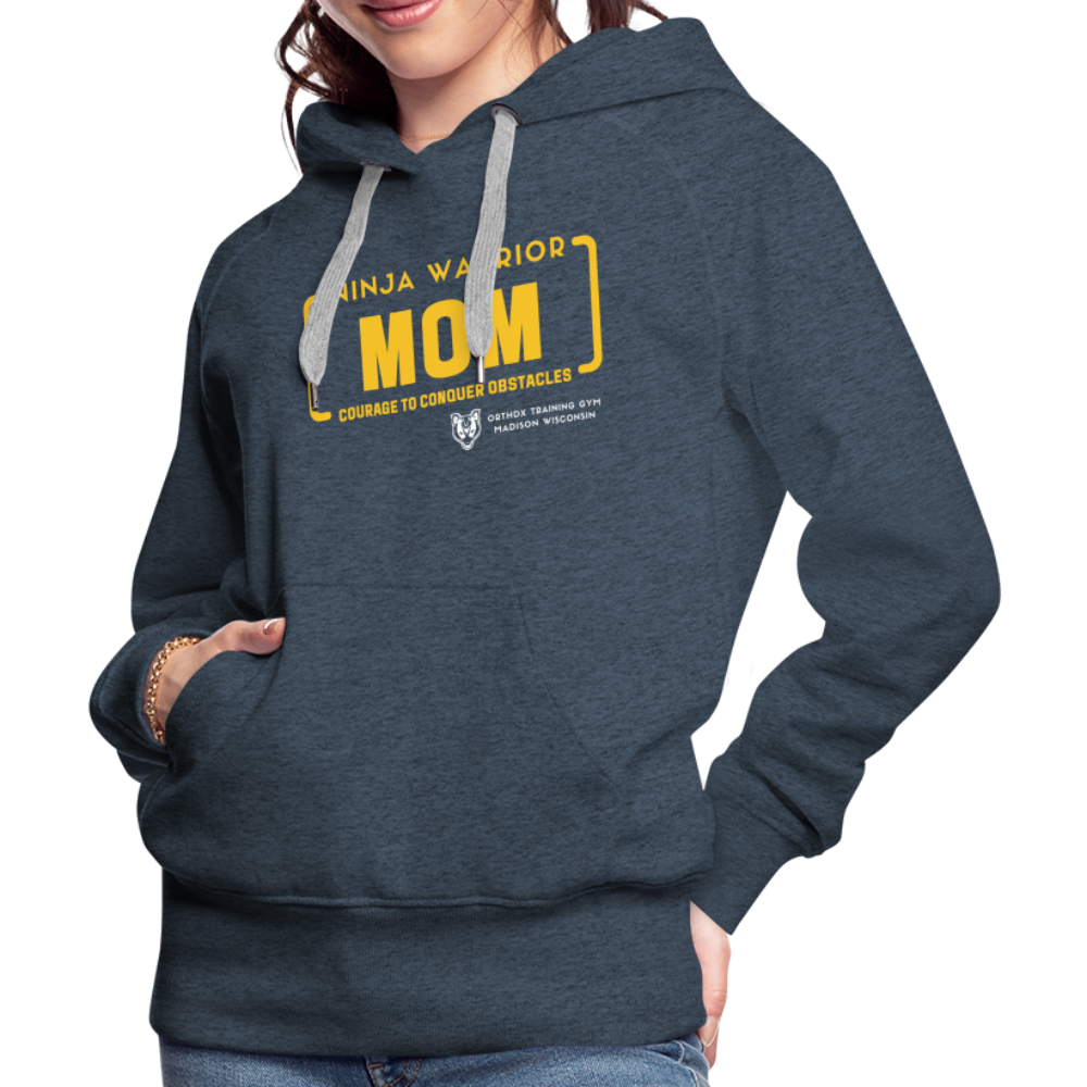 Ninja Warrior Mom - Women’s Premium Hoodie - heather denim