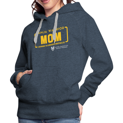 Ninja Warrior Mom - Women’s Premium Hoodie - heather denim