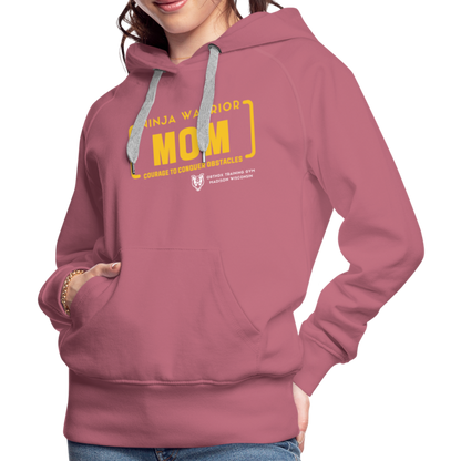 Ninja Warrior Mom - Women’s Premium Hoodie - mauve