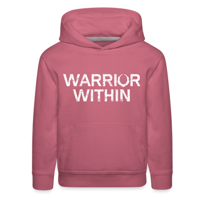 Warrior Within - 'The Obstacle is the Way'  Kids‘ Premium Hoodie - mauve