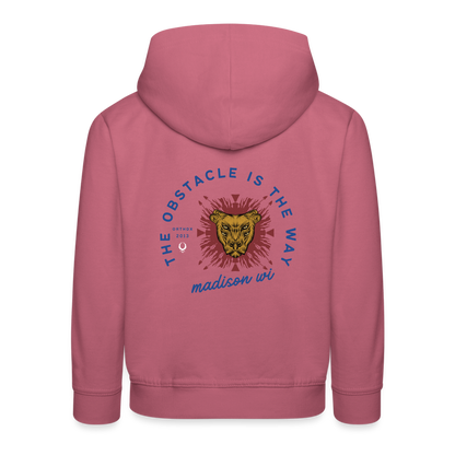 Warrior Within - 'The Obstacle is the Way'  Kids‘ Premium Hoodie - mauve