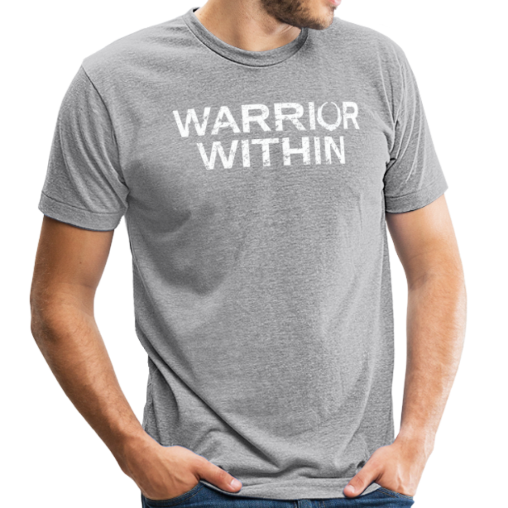 WARRIOR WITHIN Unisex Tri-Blend T-Shirt - heather gray