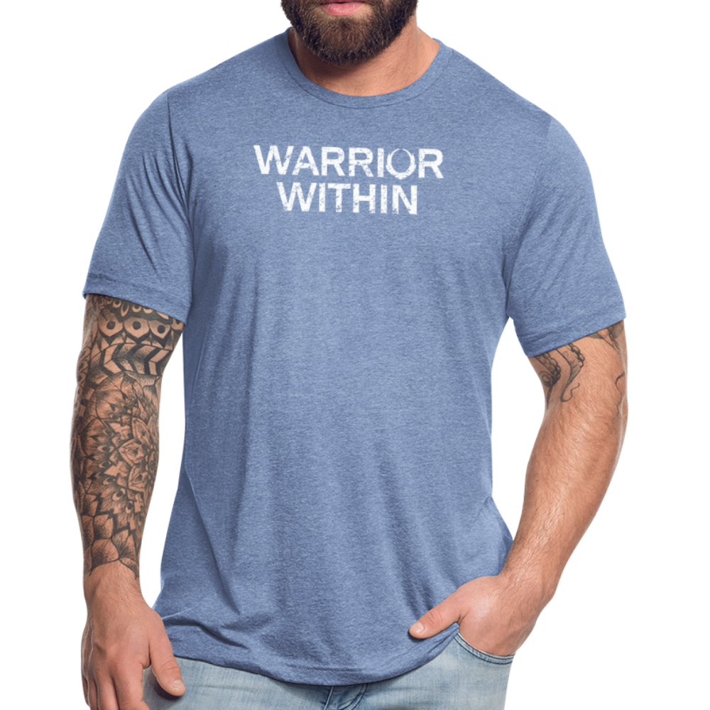 WARRIOR WITHIN Unisex Tri-Blend T-Shirt - heather Blue