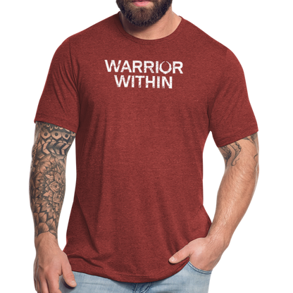 WARRIOR WITHIN Unisex Tri-Blend T-Shirt - heather cranberry