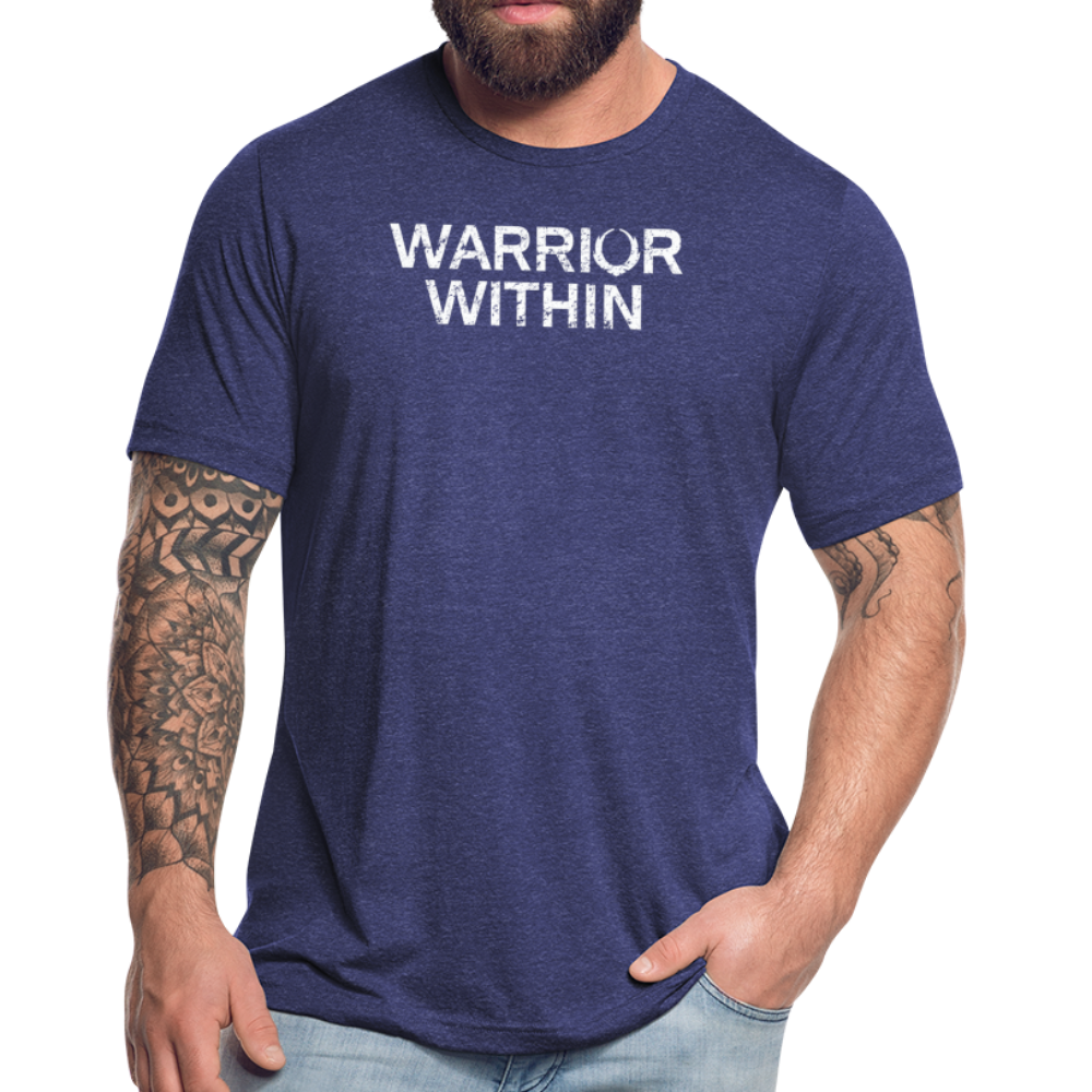 WARRIOR WITHIN Unisex Tri-Blend T-Shirt - heather indigo