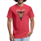 Ninja Yari - Men's Fitted T-Shirt - heather red