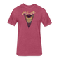 Ninja Yari - Men's Fitted T-Shirt - heather burgundy
