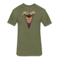 Ninja Yari - Men's Fitted T-Shirt - heather military green