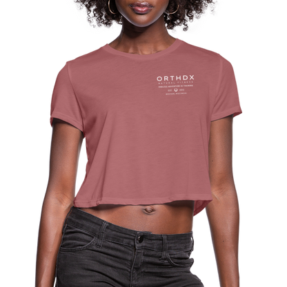 CLASSIC ORTHDX - Women's Cropped T-Shirt - mauve